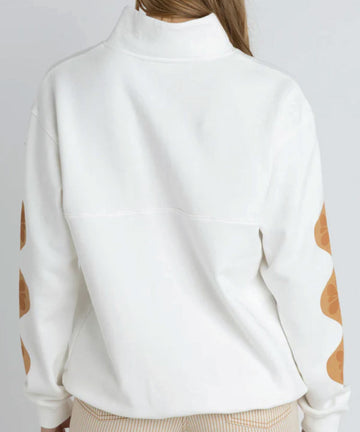 Rhythm Solitude 1/4 Zip Fleece - Vintage White